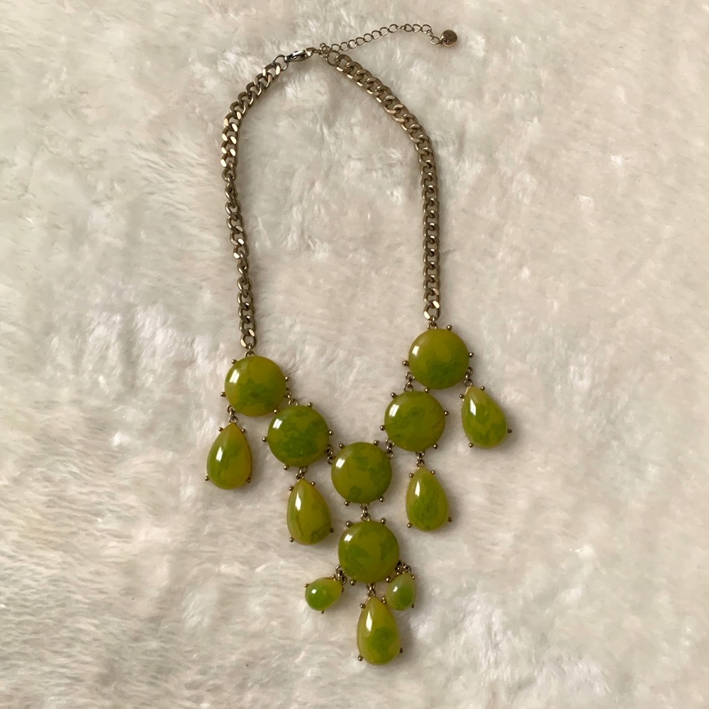 LOFT Green Statement Necklace